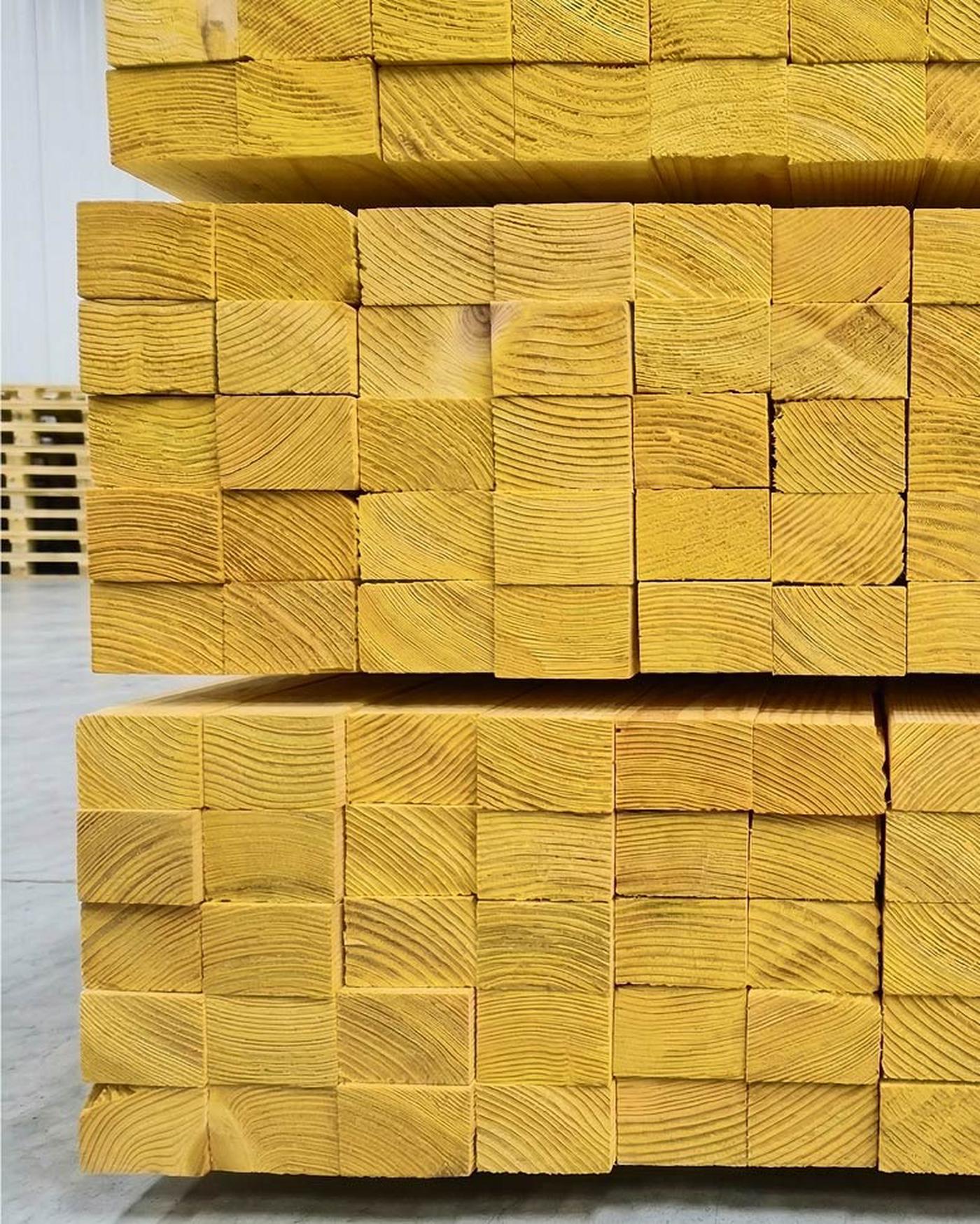 Roofing battens closeup